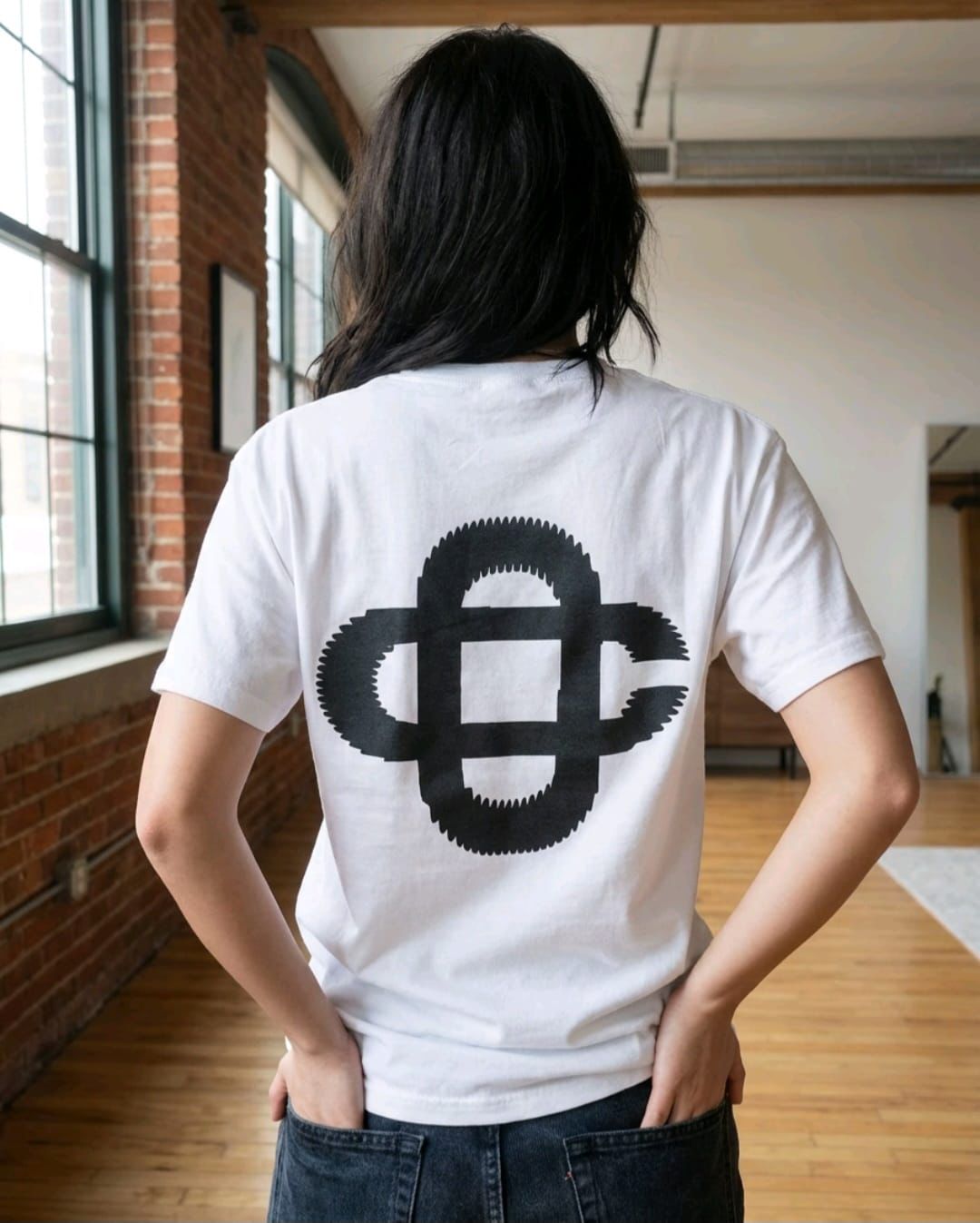 Women's Logo T Shirt Ladies Oversized Baggy Fit Short Sleeve T-shirt Tee Tops