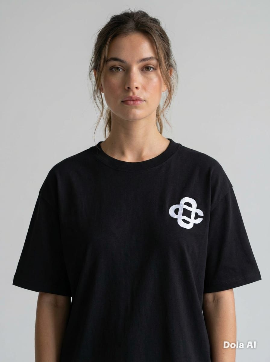 Women's Logo T Shirt Ladies Oversized Baggy Fit Short Sleeve T-shirt Tee Tops