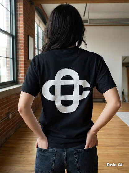 Women's Logo T Shirt Ladies Oversized Baggy Fit Short Sleeve T-shirt Tee Tops