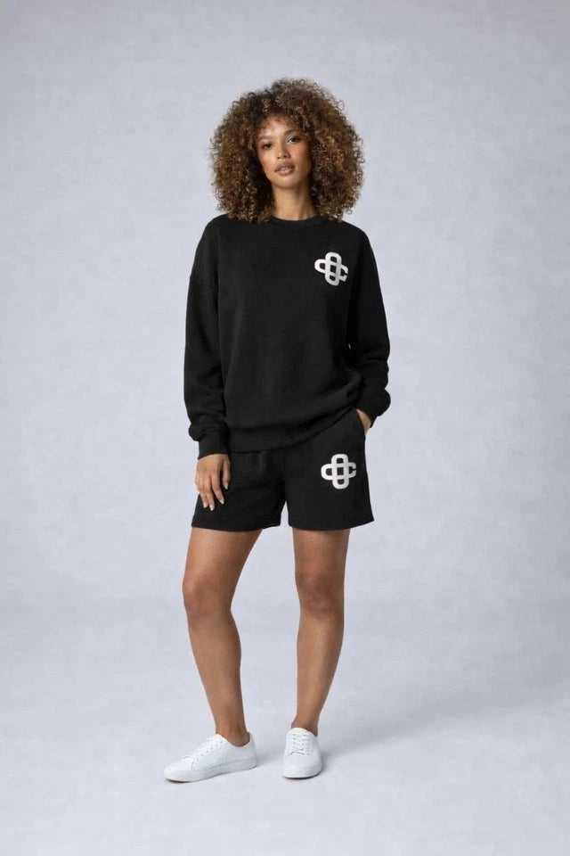 Women's Luxury Logo Co-Ord Lounge Wear Short Set