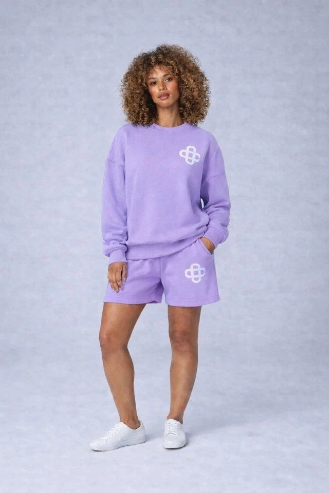 Women's Luxury Logo Co-Ord Lounge Wear Short Set