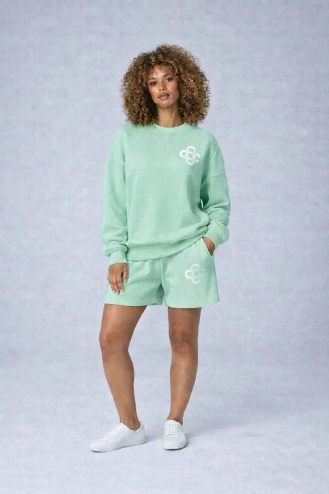 Women's Luxury Logo Co-Ord Lounge Wear Short Set