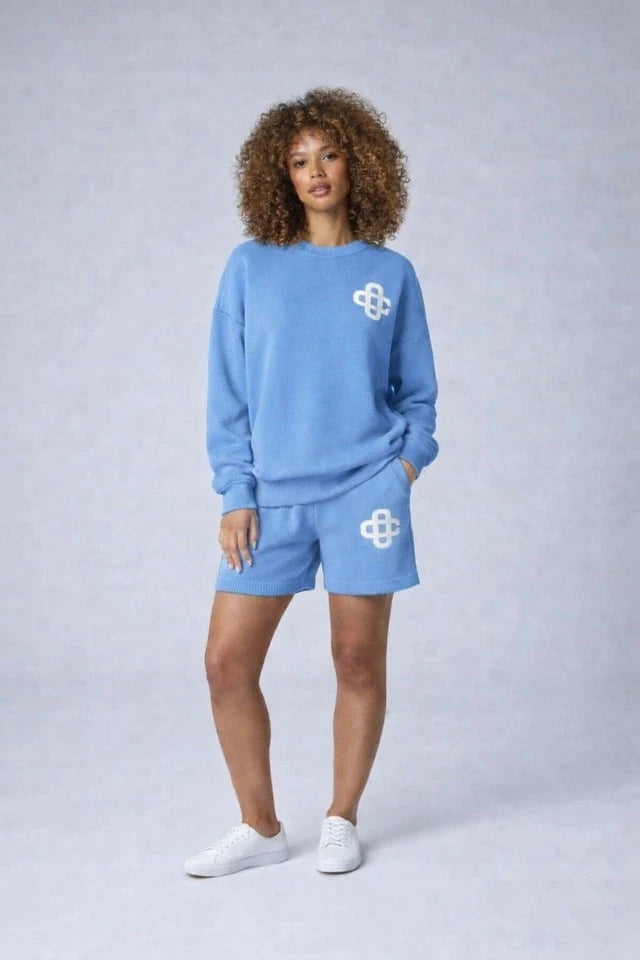 Women's Luxury Logo Co-Ord Lounge Wear Short Set
