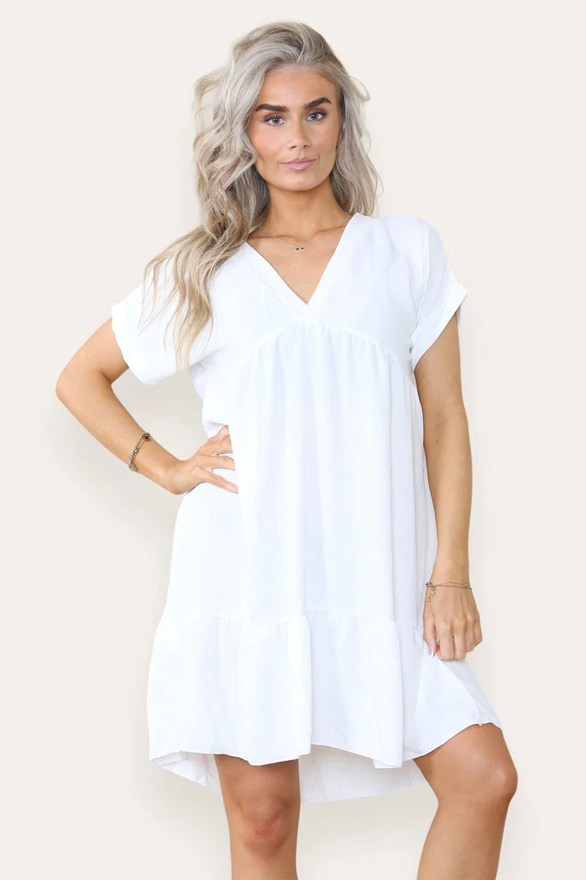 Fancy Style Tiered Smock Dress