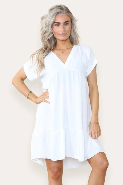 Fancy Style Tiered Smock Dress